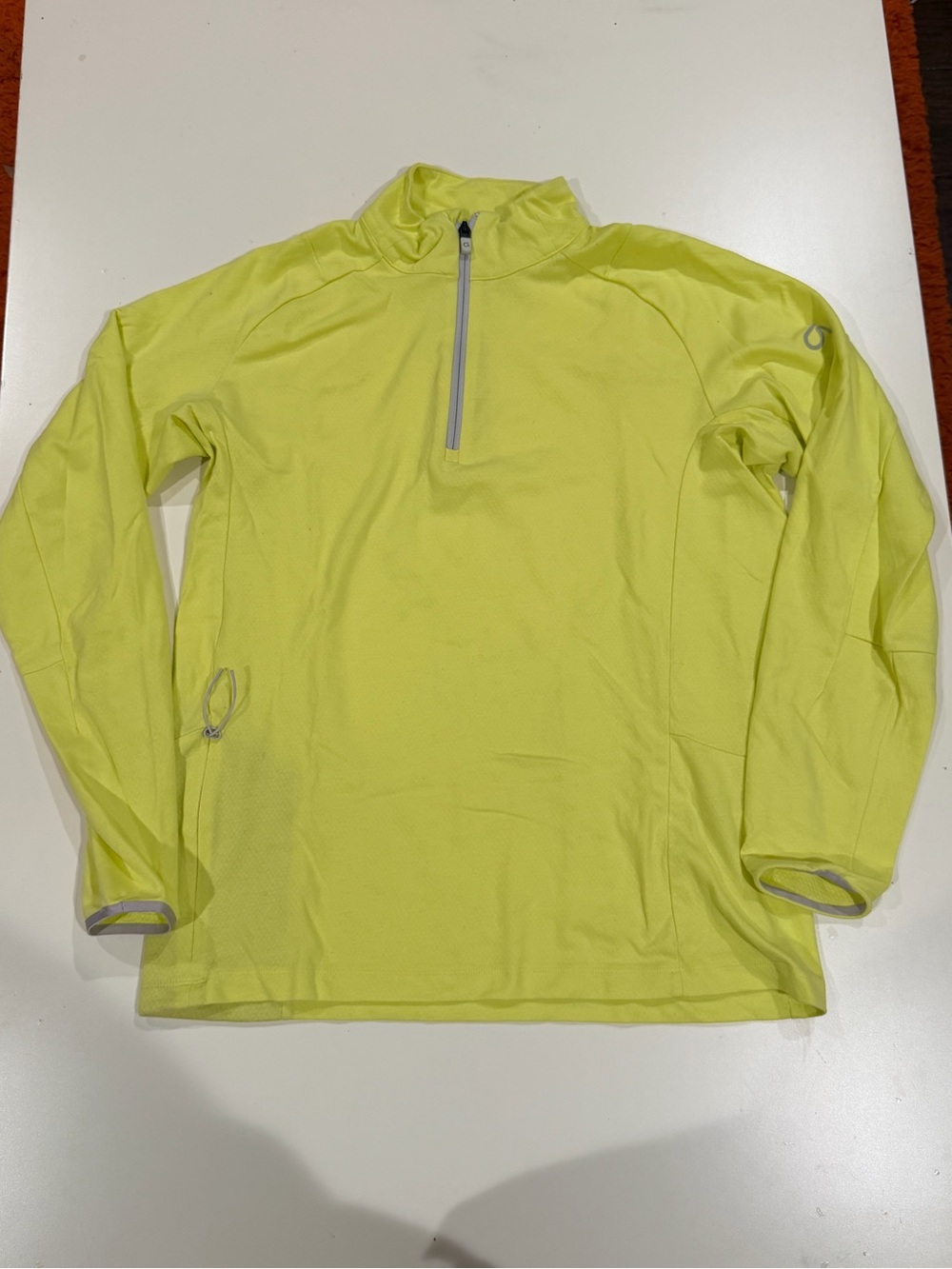 GAP Neon Yellow Men’s Quarter-Zip Performance Sweater